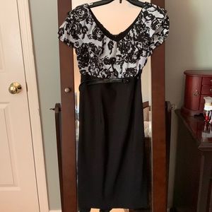 AB Studio ruffled belted dress